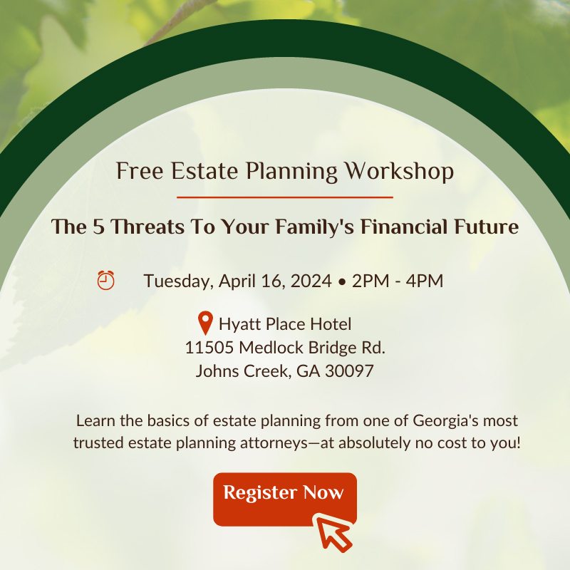 Estate Planning Workshop april 16th